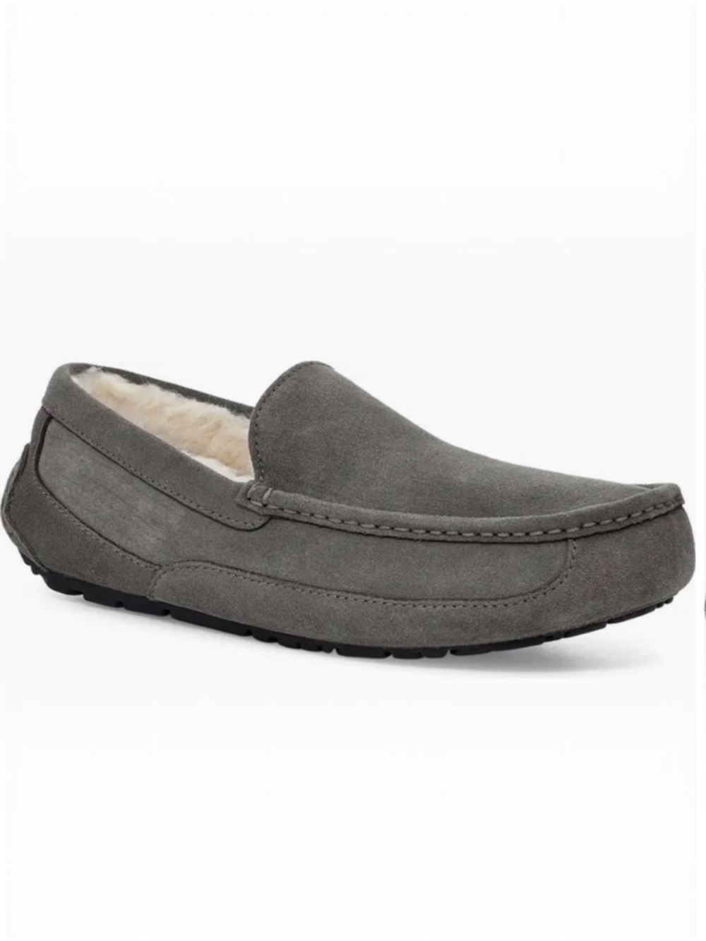 UGG Men's Ascot Loafer Slipper in Gray Size 8 (Women's 9.5/EU 41)